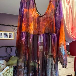 VINTAGE long see through dress. Betsy Johnson